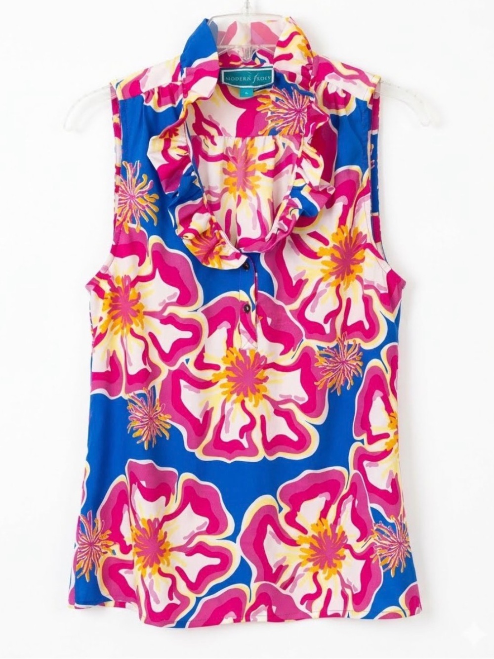 Southern Frock Floral Ruffle Blouse